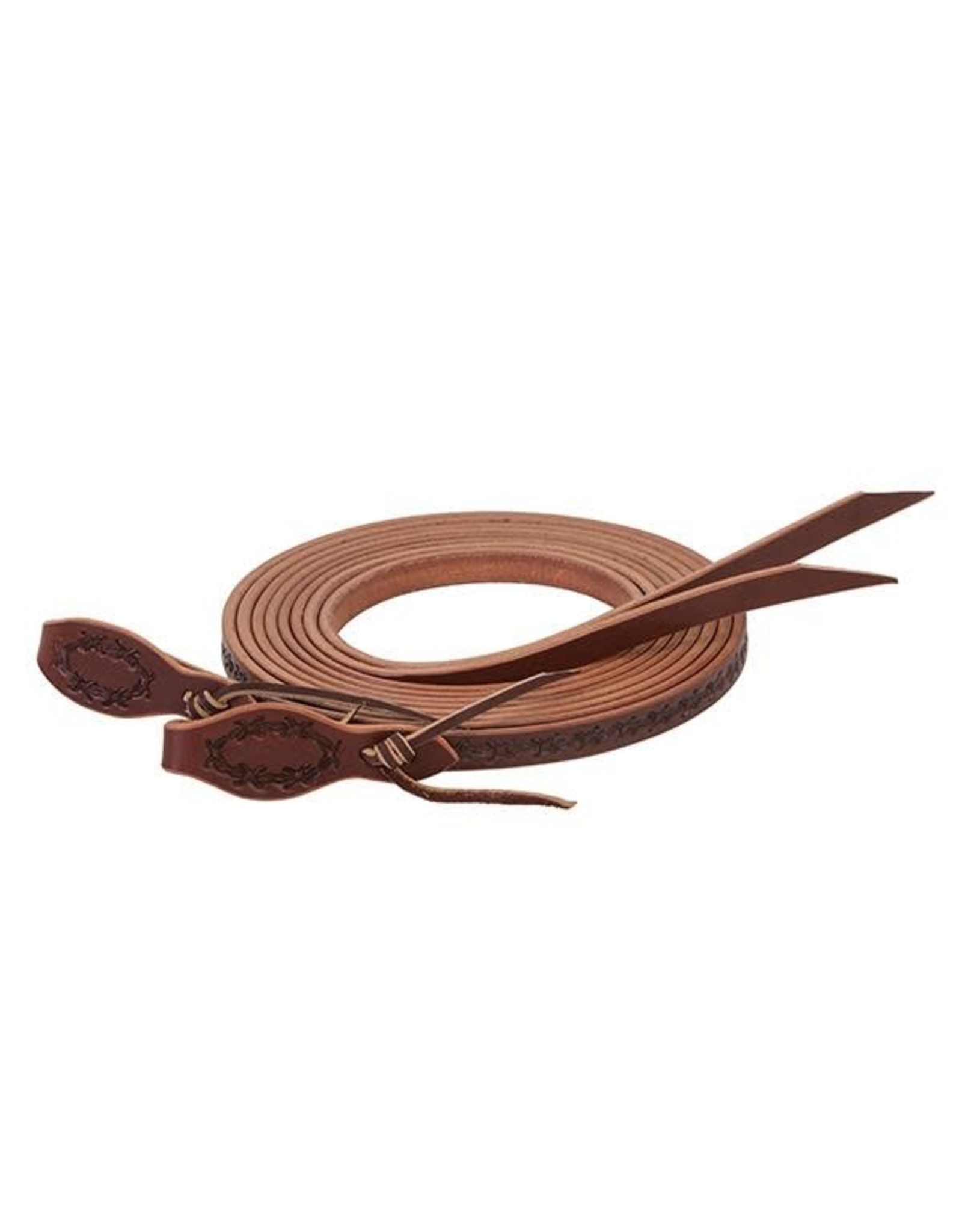 Reins Split Barb Wire Brown 5/8" x 8'