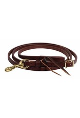 Professionals Choice Ranch Heavy Oil Harness Leather Roping Reins Brass 5/8"