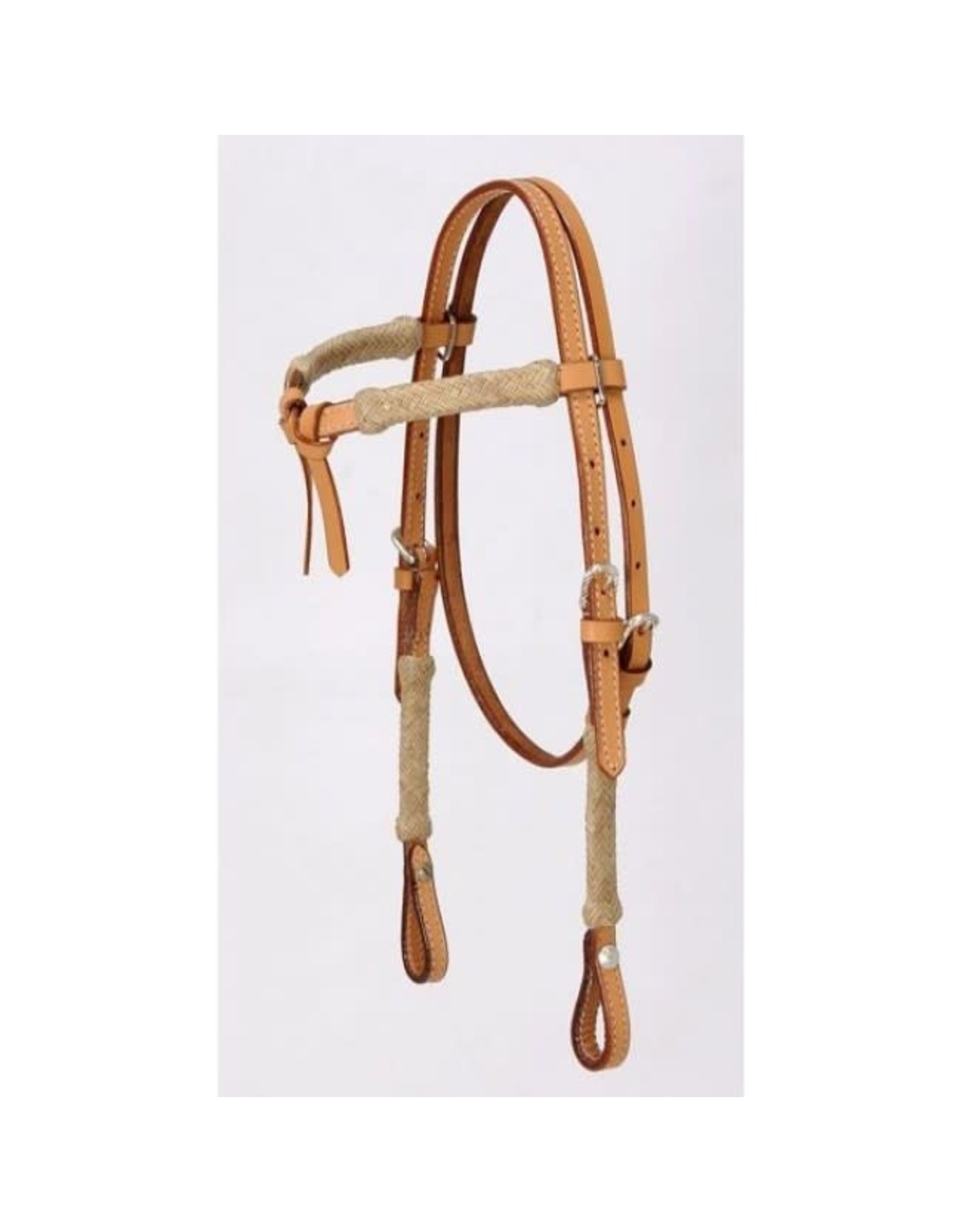 Royal King Pony Rawhide Futurity Brow Headstall Light Oil