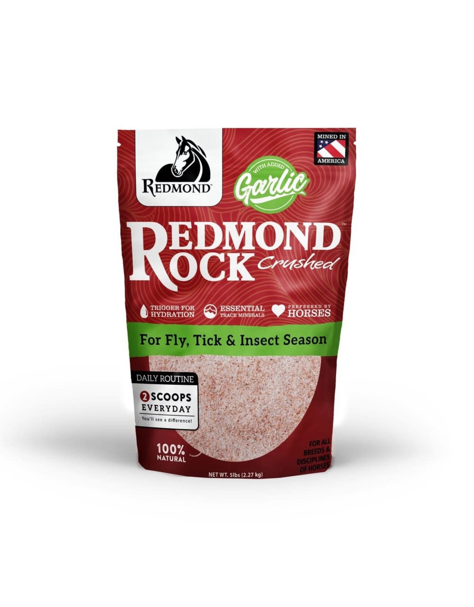 Redmond Crushed Loose Mineral Salt with Garlic 5lbs