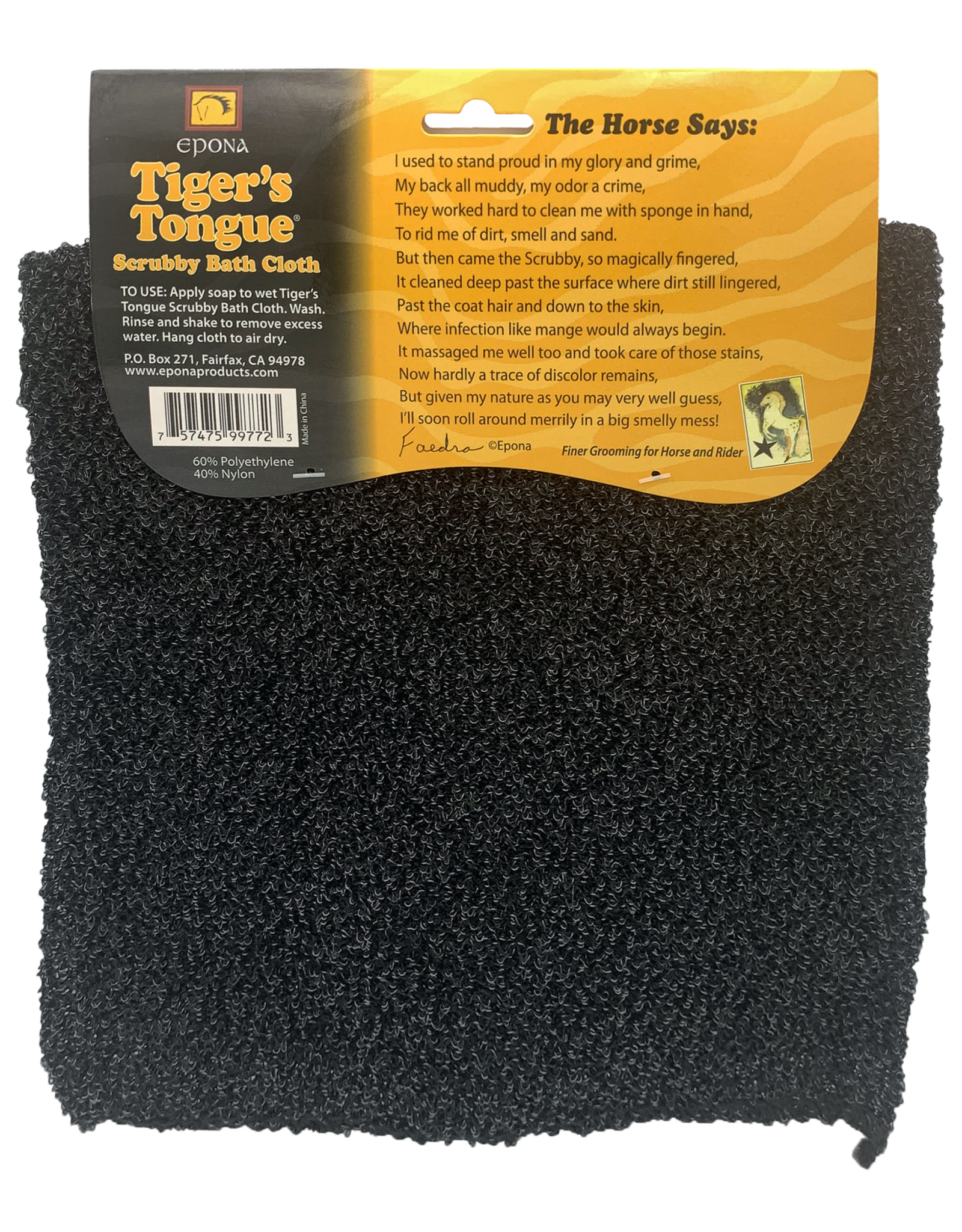 Epona Tiger's Tongue Scrubby Bath Cloth