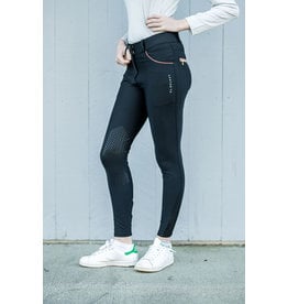 KL Select Gabrielle Breeches Full Seat Black/Cognac