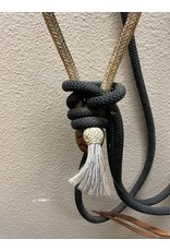 Show Bosal- One Ear w/ black yacht rope mecate