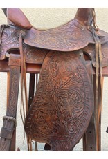 Vintage Western Saddle w/Tapedaros 15" Semi-Quarter Bar