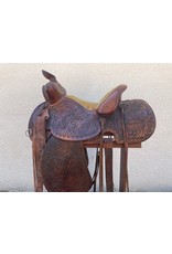 Vintage Western Saddle w/Tapedaros 15" Semi-Quarter Bar