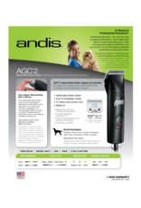 Andis AG2 2-Speed Clipper with Detachable Blade Black