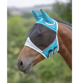 Shires Fine Mesh Fly Mask with Ears and Fringe