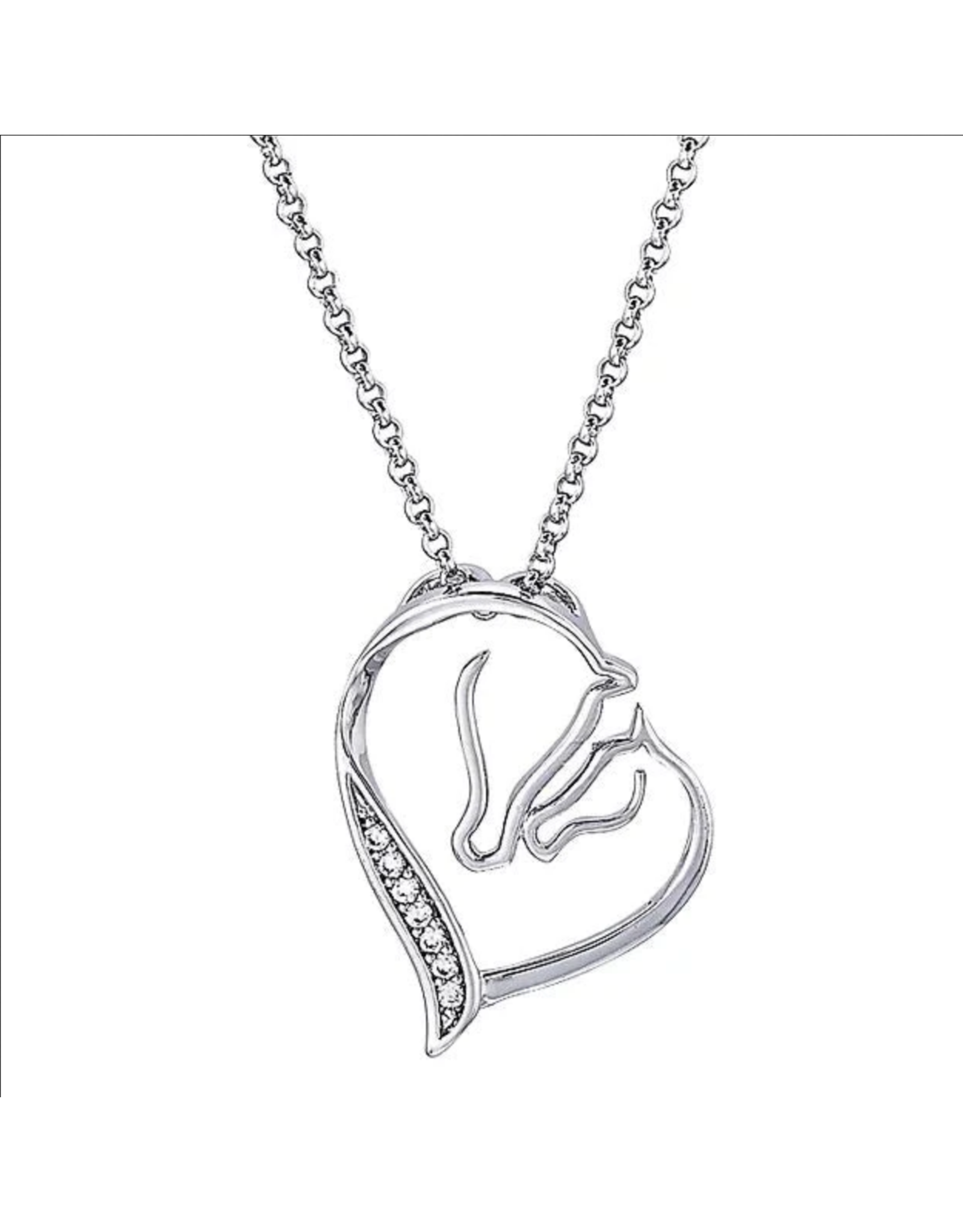 AWST International Necklace Mare & Foal Heart