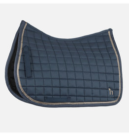 Equinavia Munich All Purpose Saddle Pad with Metallic Piping Reflecting Pond Full
