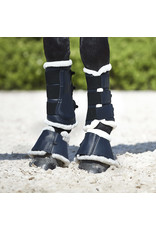 Horze Ghent Brushing Boots with Faux Fur  Dark Navy