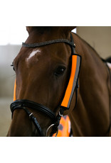 Horze Reflective Bridle Cover Orange