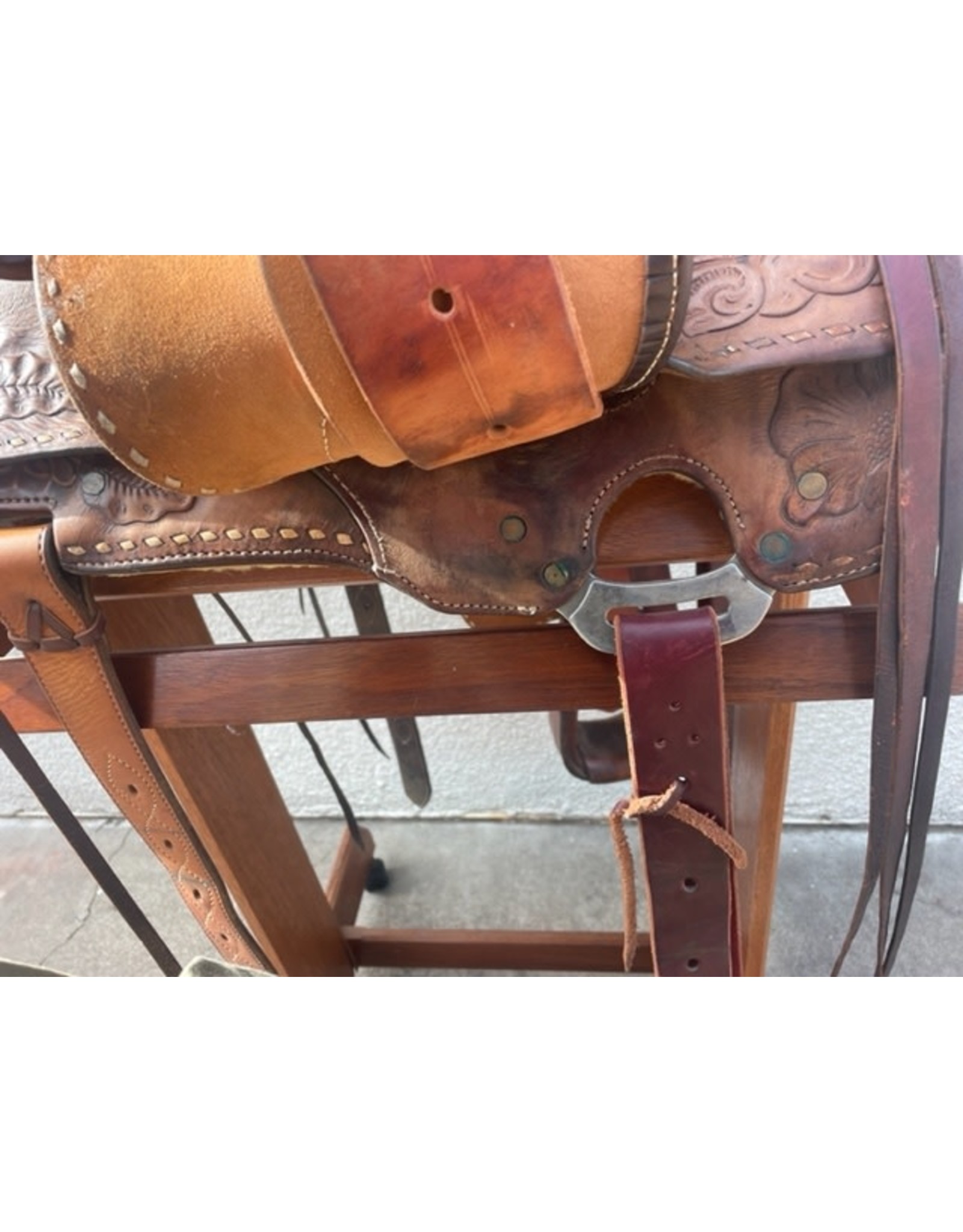 15.5" Eamor Western Saddle Full Quarter Bars