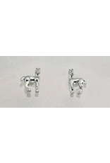 Finishing Touch Earrings HER1301 Horse with Turning Head Rhodium