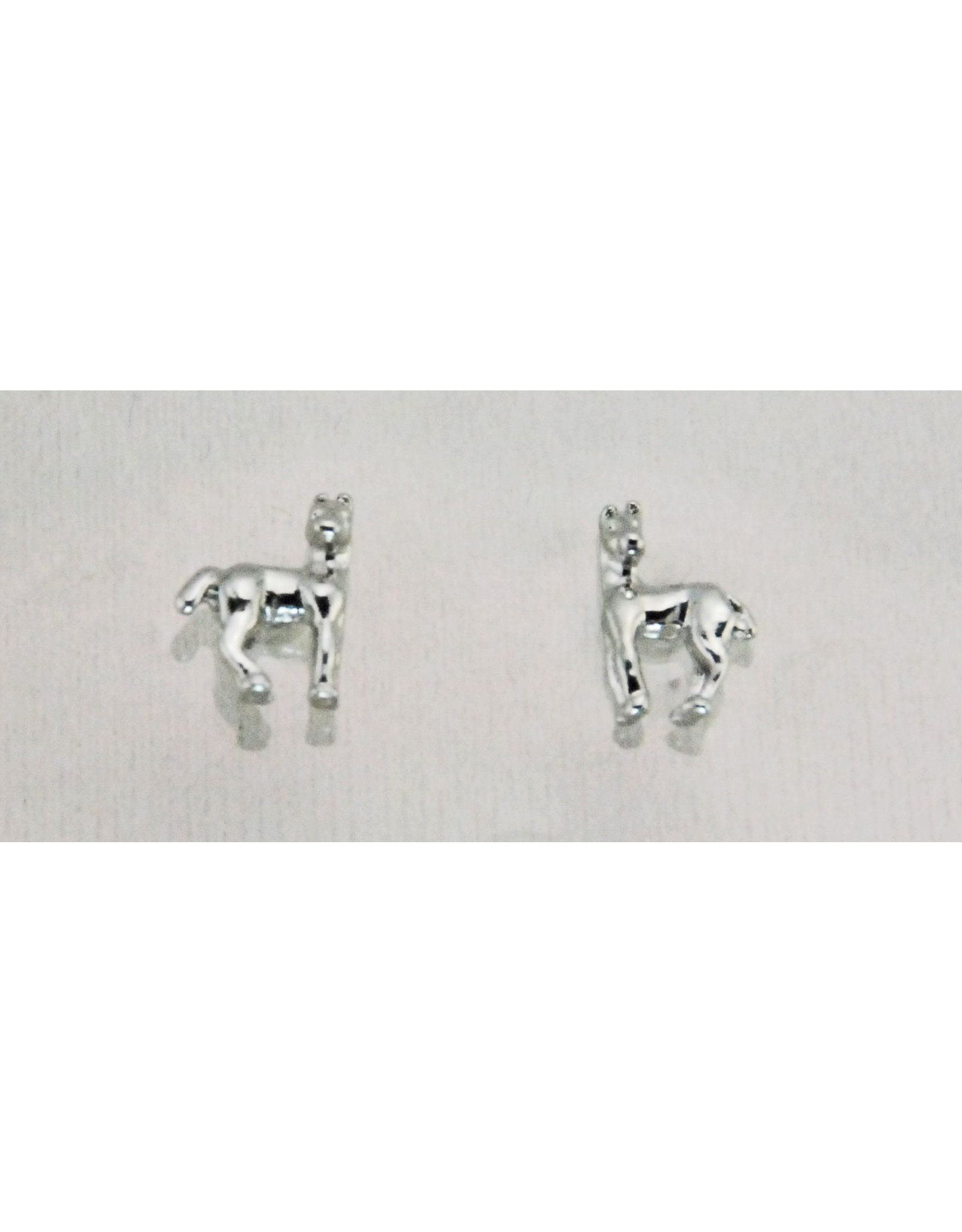 Finishing Touch Earrings HER1301 Horse with Turning Head Rhodium