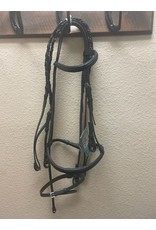Courbette Bridle with laced reins and flash - Horse