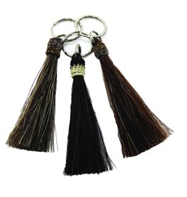 Cowboy Collectibles Key Chain Horse Hair Tassel No Accent