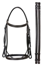 Black Braided Bridle w/ Reins Full Size