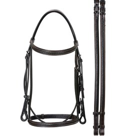 Black Braided Bridle w/ Reins Full Size