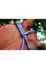 Black Oak Aster Bridle Round Raised Padded w/laced reins Brown