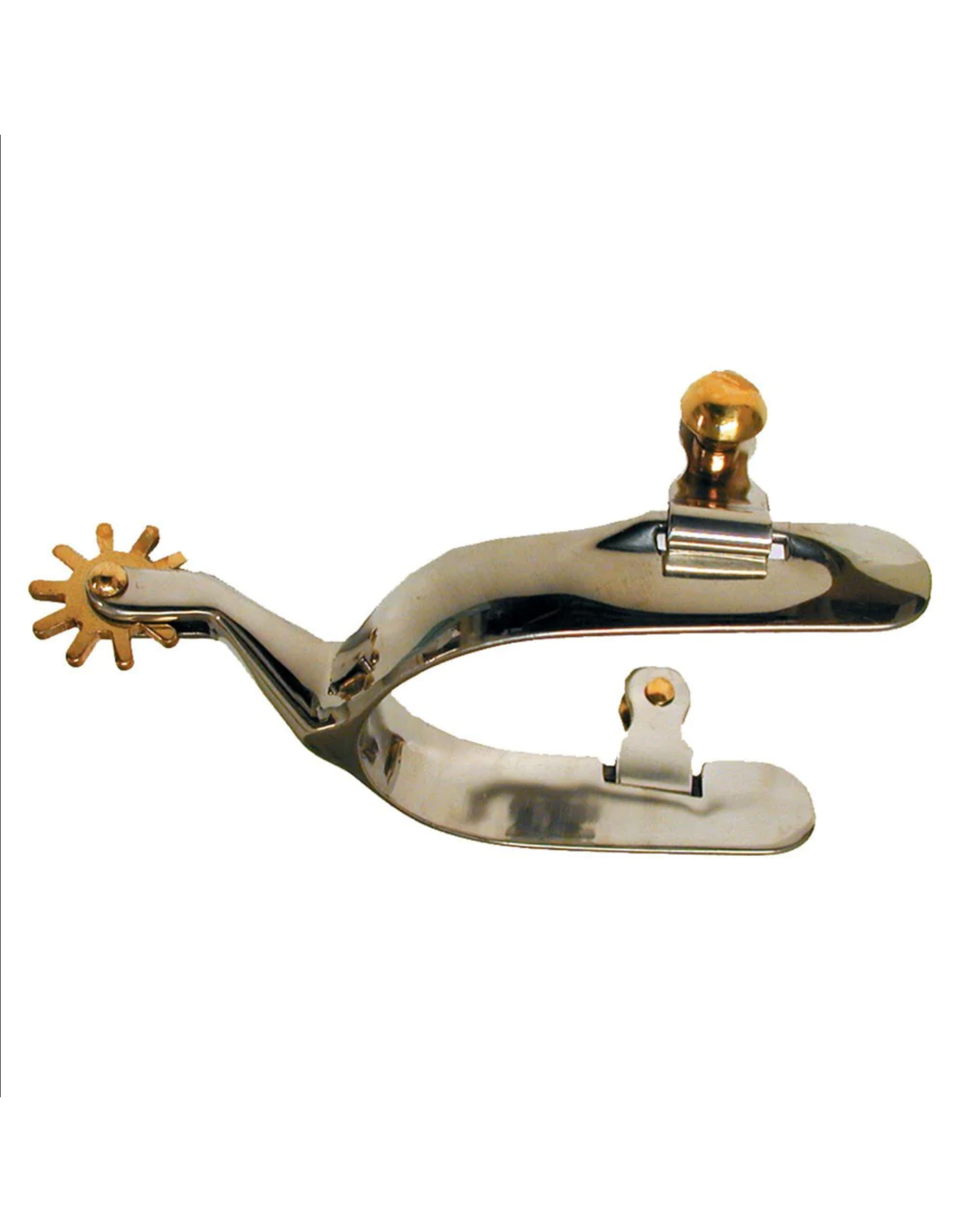 Spurs Western 154898 SS 10pt Brass Rowel Avg. Int.