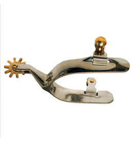 Spurs Western 154898 SS 10pt Brass Rowel Avg. Int.