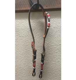 Dale Chavez red Bling headstall - New