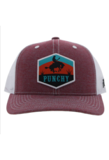 Hooey Brands Hat Punchy Maroon/White