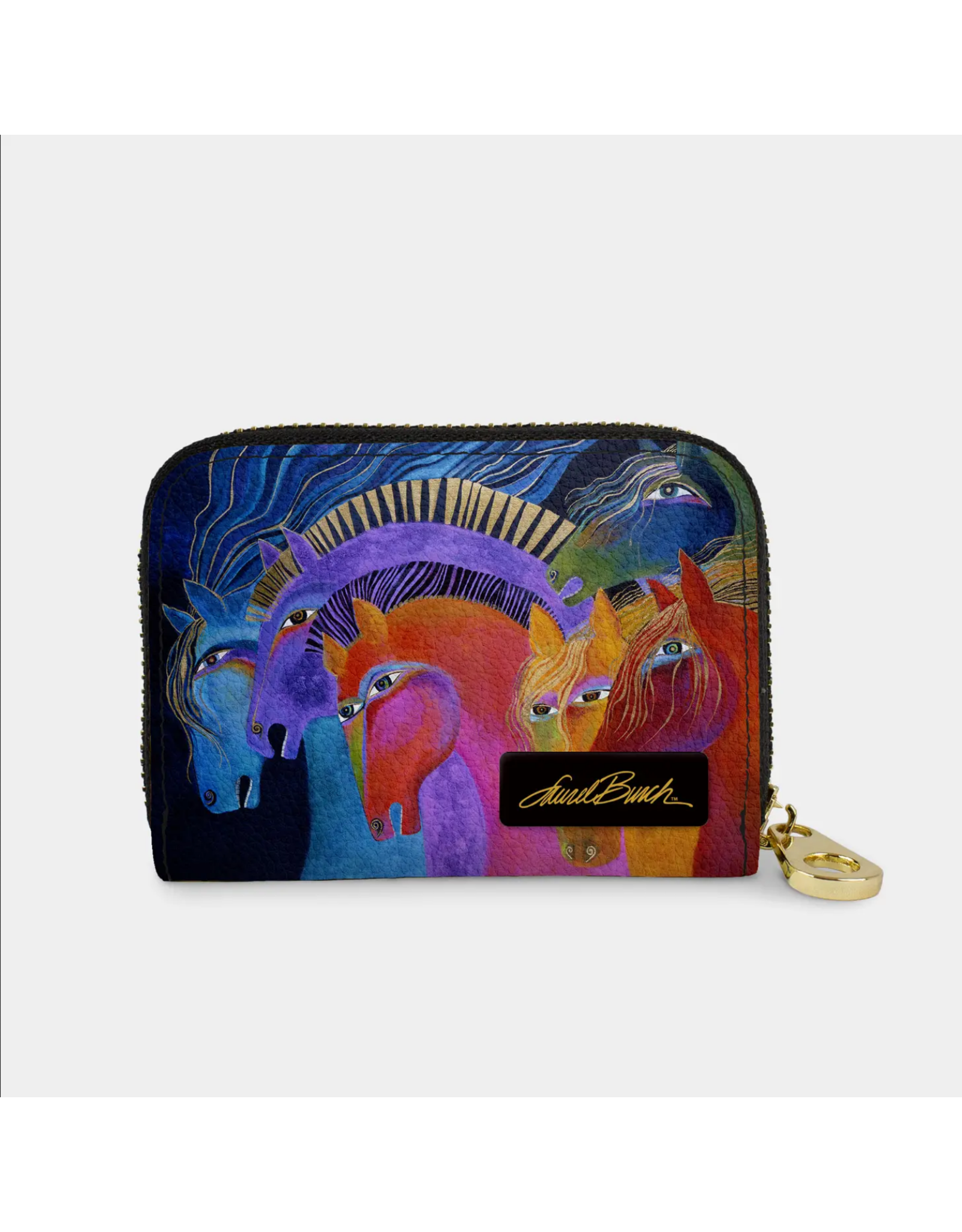 Monarque Zipper Wallet Laurel Burch Wild Horses