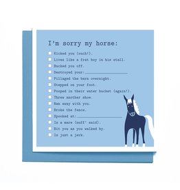 Mare Modern Goods Card I’m Sorry My Horse…