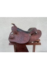 Equitation saddle 15" 7.5" gullet floral tooling