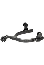 Weaver Spurs Roping Rowel with Plain Band Buffed Black Mens