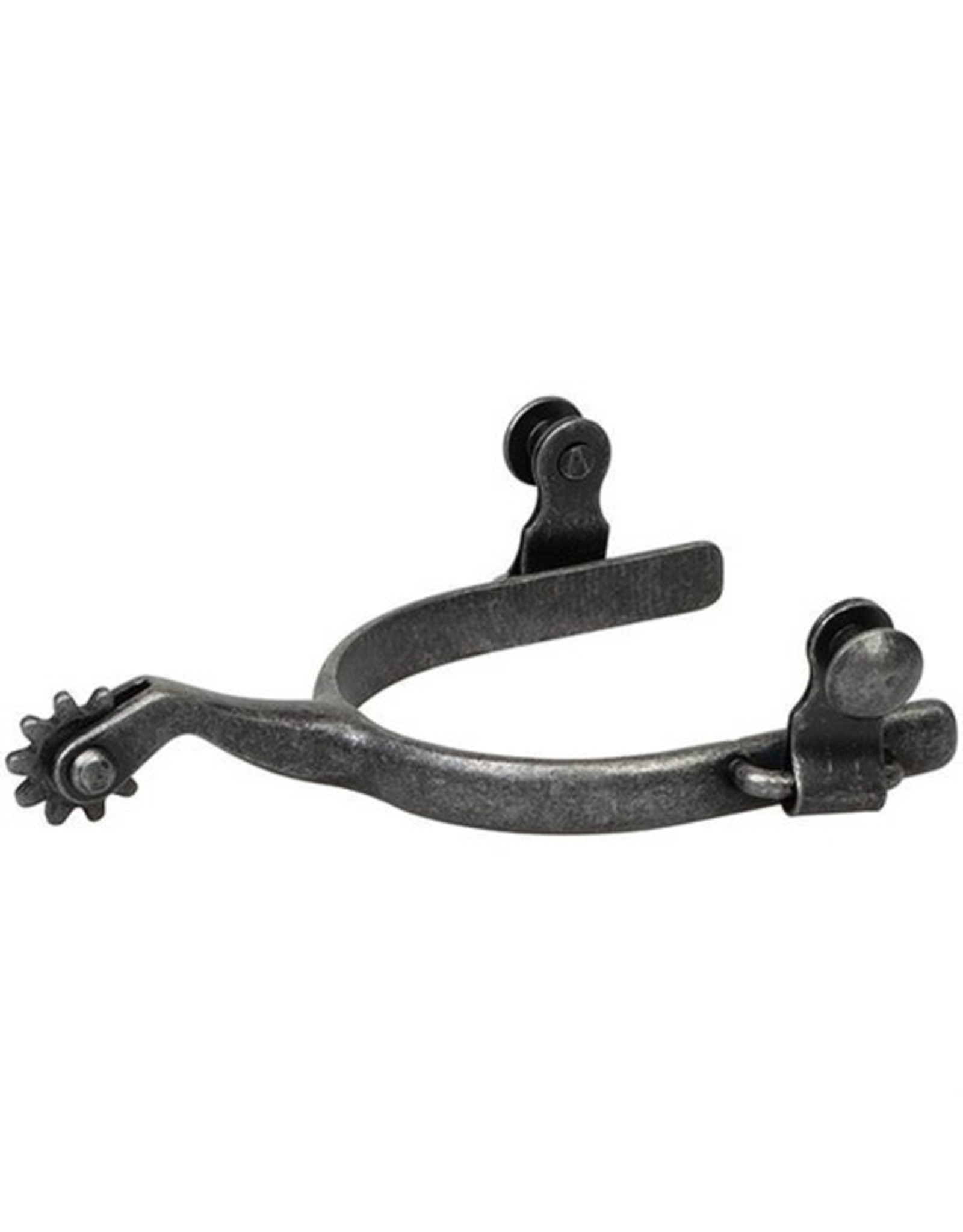 Weaver Spurs Roping Rowel with Plain Band Buffed Black Mens