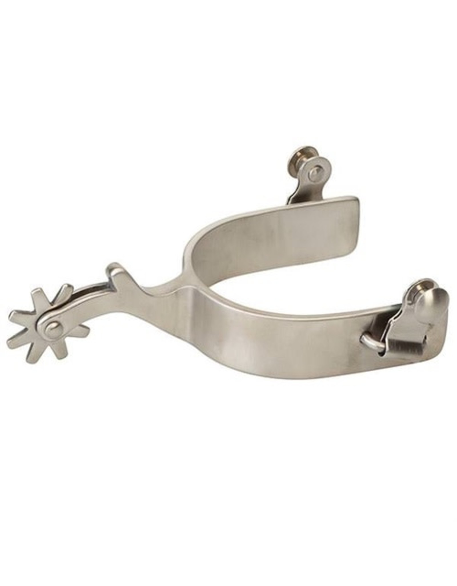 Weaver Spurs Brushed Stainless Steel 2" Shank Mens