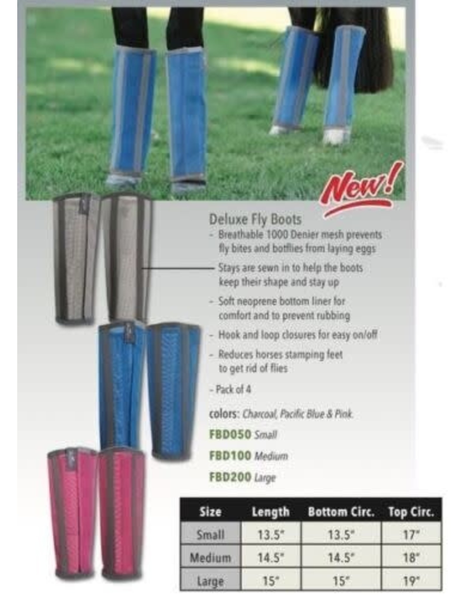 Professionals Choice Deluxe Fly Boots Set of 4