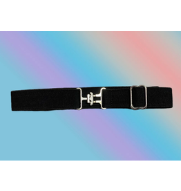 Belle & Bow Kids Belt Elastic Adjustable Black 1" Wide