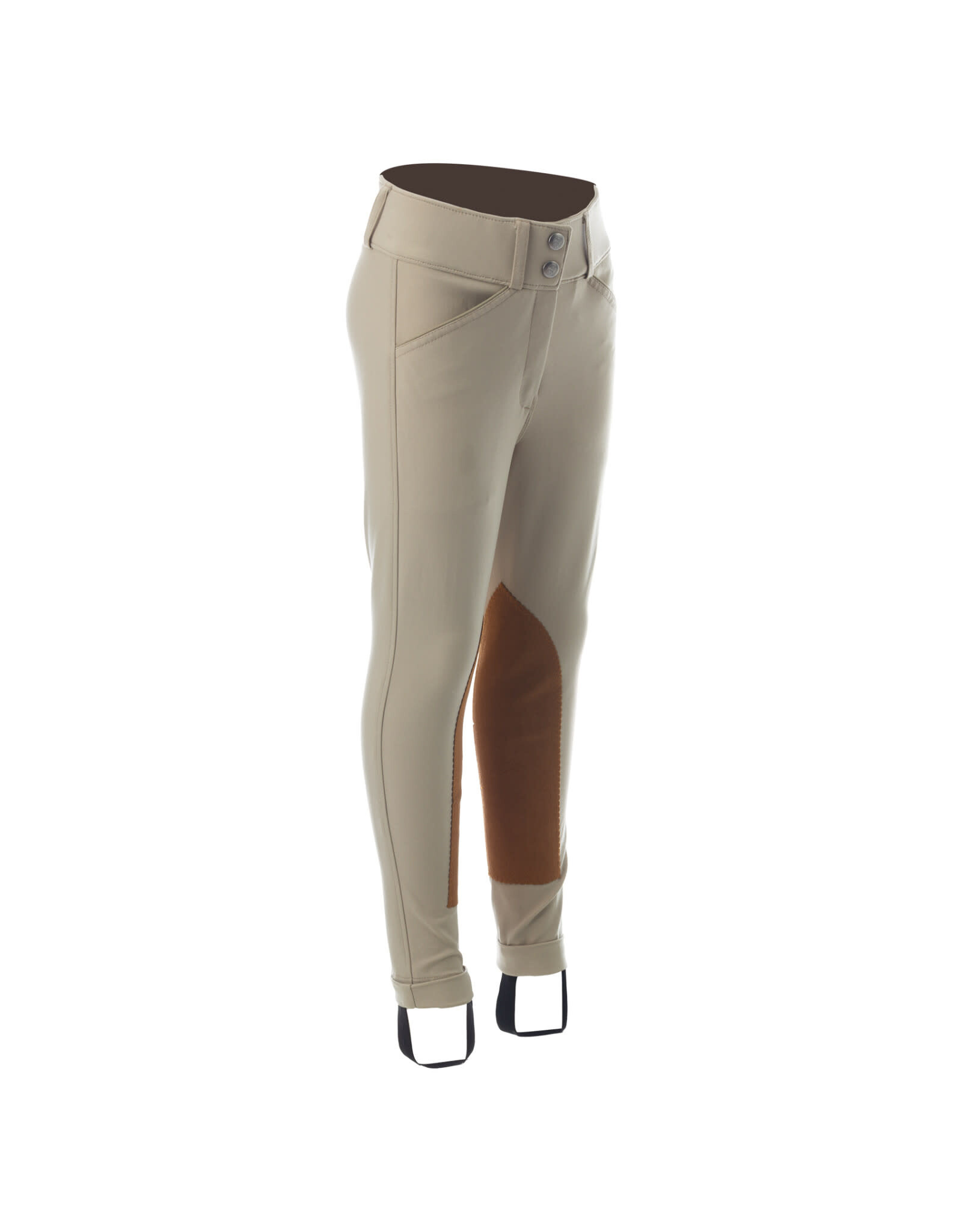 Tuva Kids Show Knee Patch Breeches Tan - San Diego Saddlery