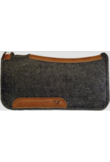 Diamond Wool Contoured Tough Western Pad 3/4" Thick 30X30 Grey Wool Felt