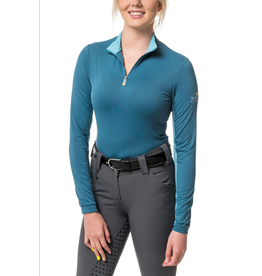 Kastel Sun Shirt Long Sleeve 1/4 Zip Teal/Aqua