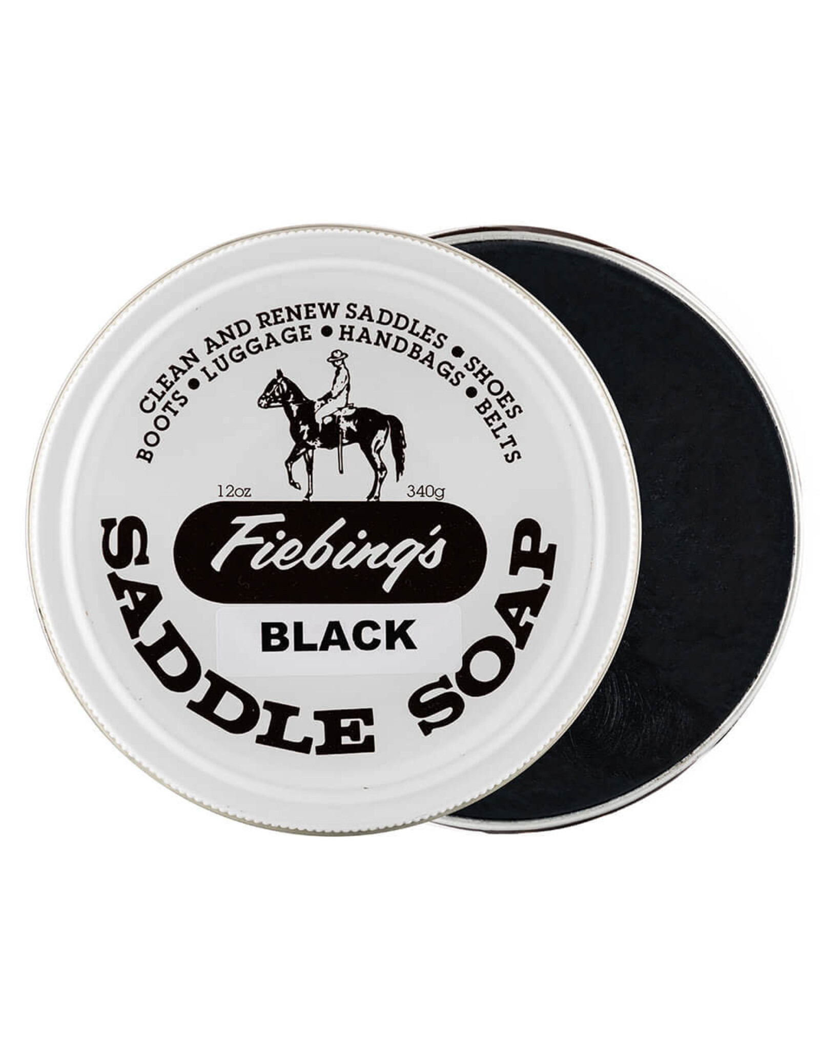 Saddle Soap Black 12 oz. - San Diego Saddlery