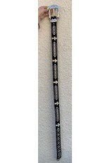 BB Simon Black Cross Hair on Swarorski Crystals Belt sz XL w/bag