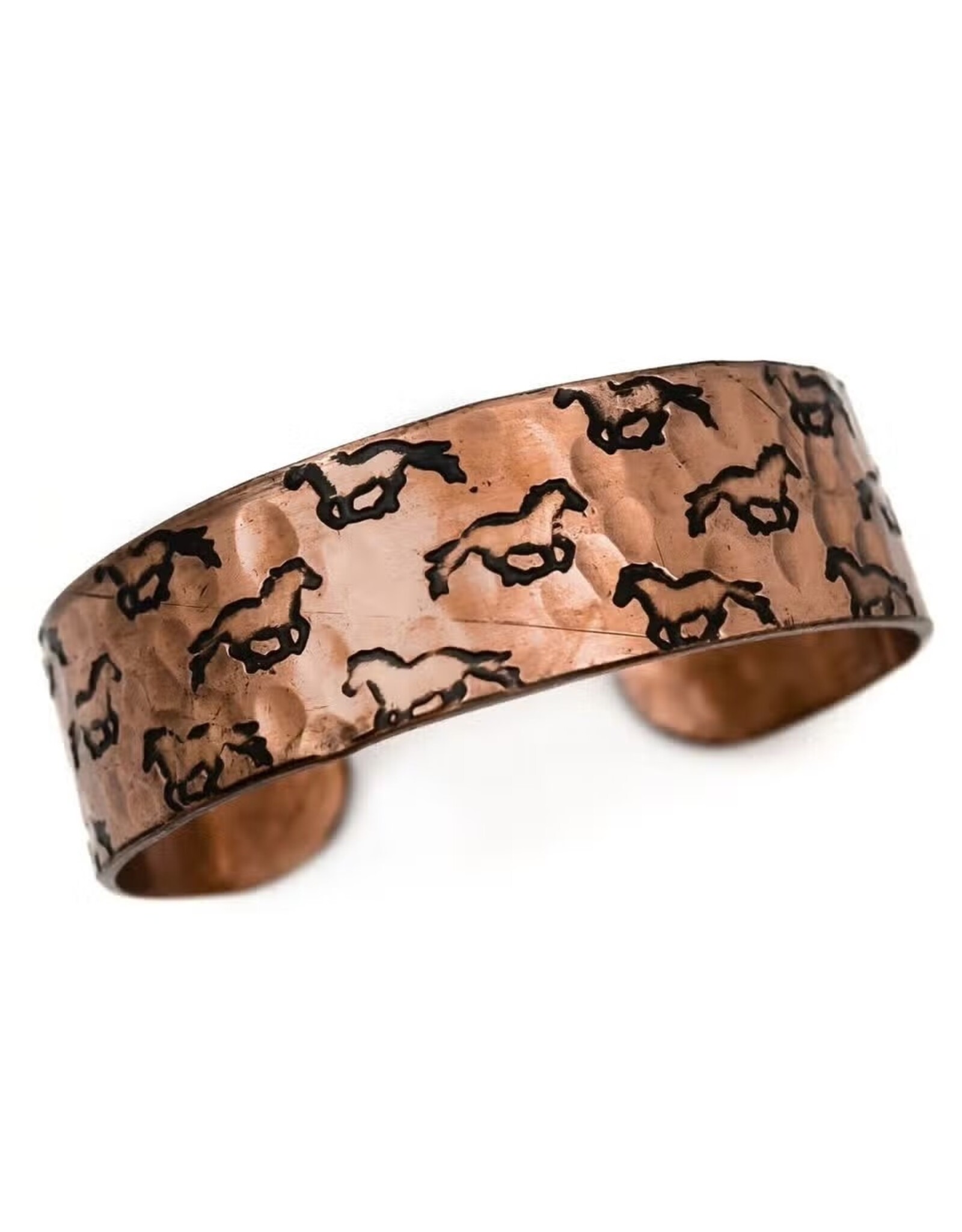 Anju Jewelry Horses Copper Engraved Cuff Bracelet