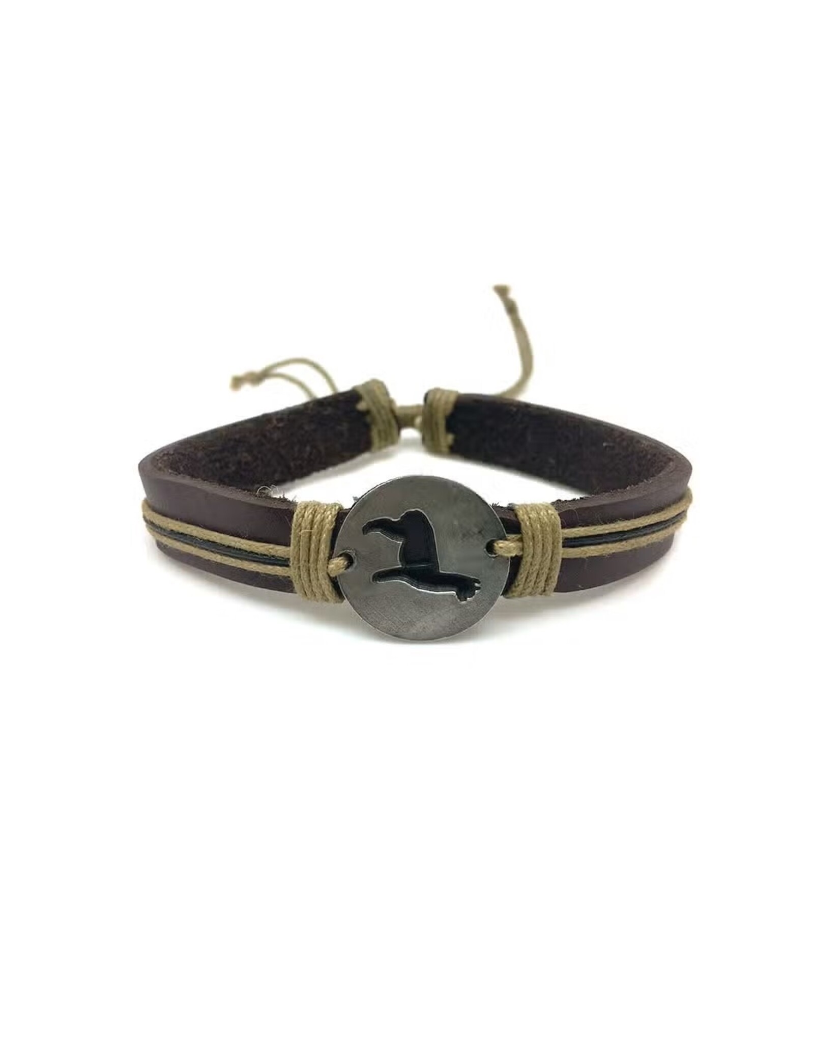 Anju Jewelry Pull Tie Leather Bracelet Alpaca