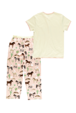 Lazy One Wild Horse PJ Pants And Tee Set