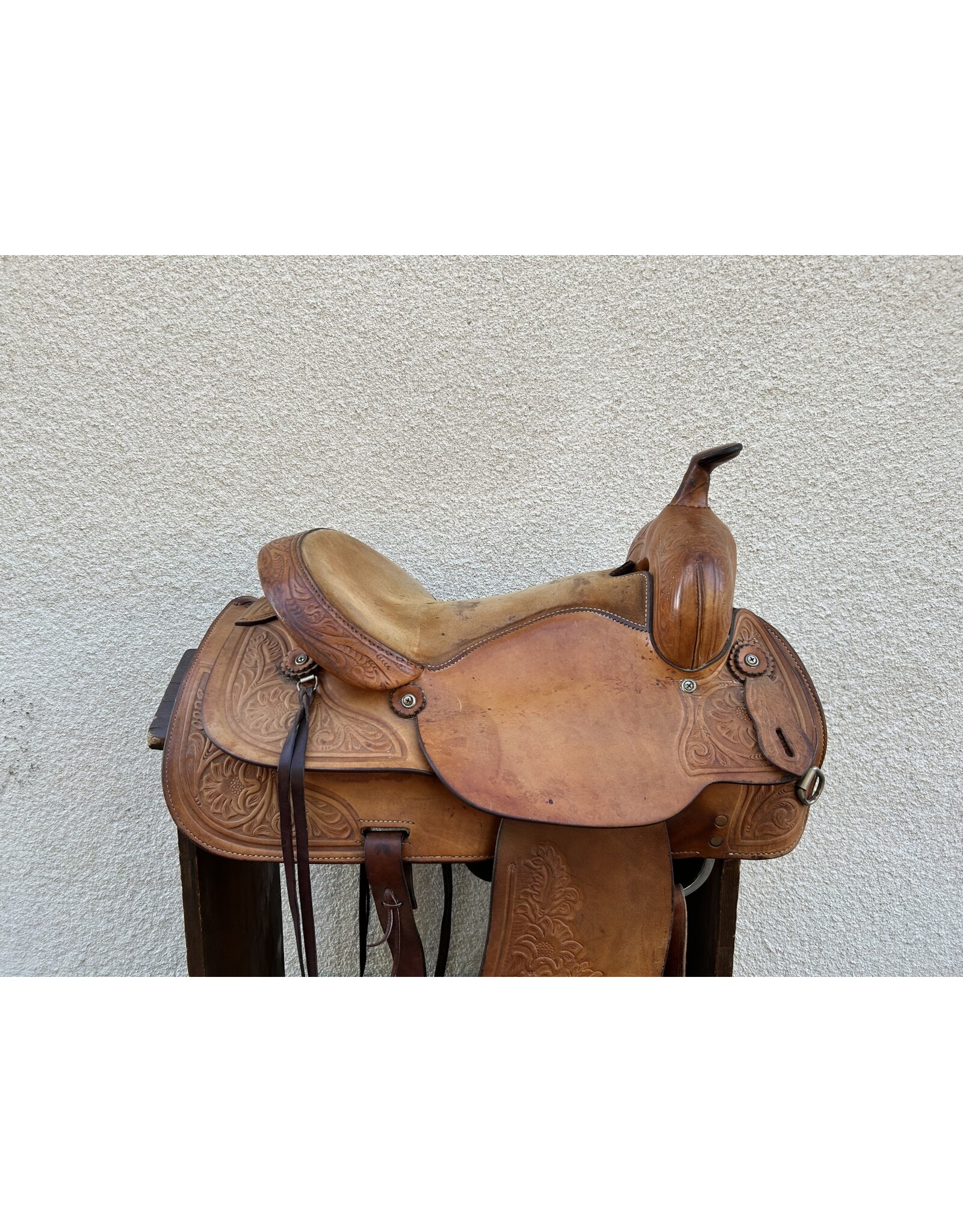 Crates Trail Saddle 16" Full Quarter Horse Bars San Diego Saddlery