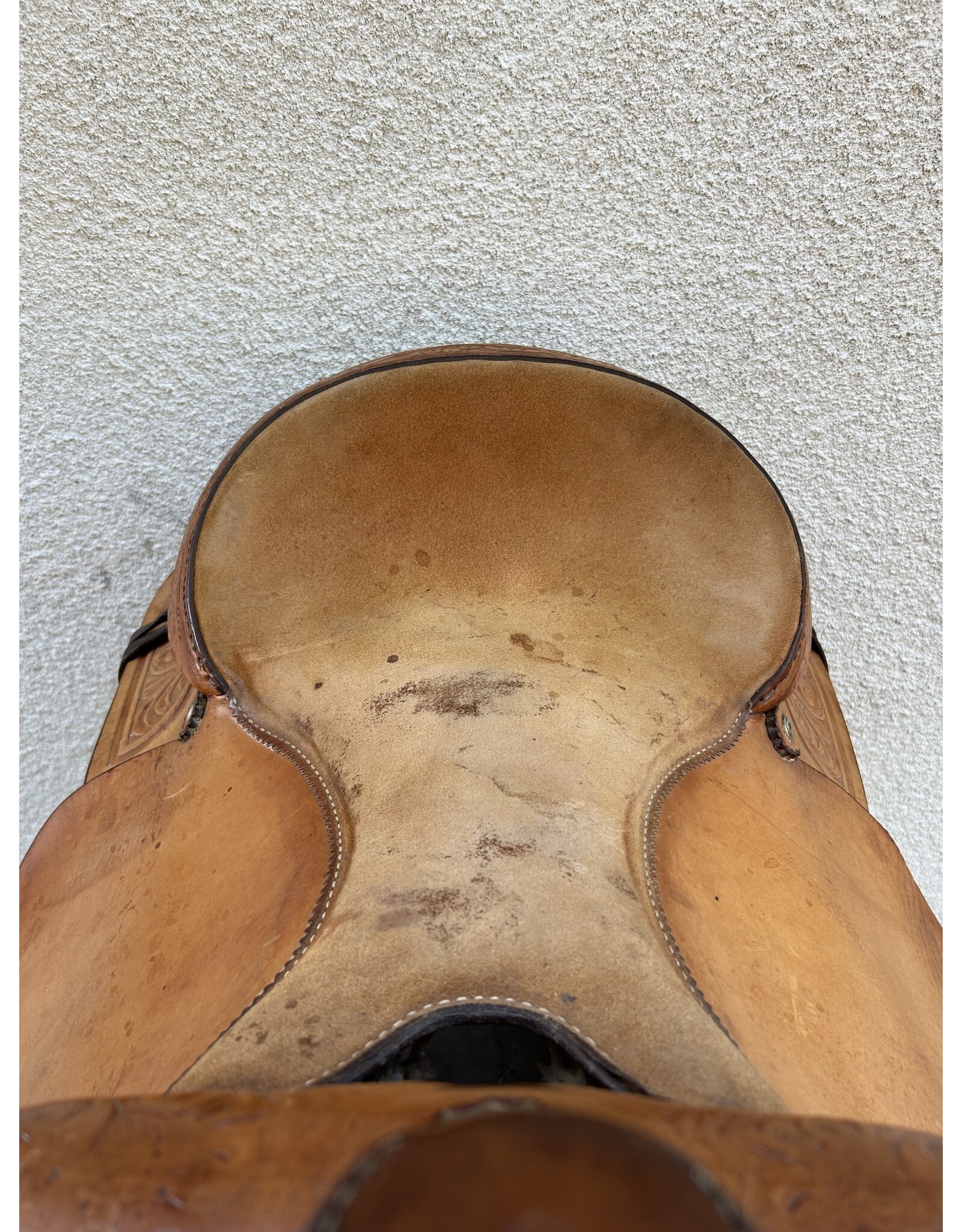 Crates Trail Saddle 16" Full Quarter Horse Bars San Diego Saddlery