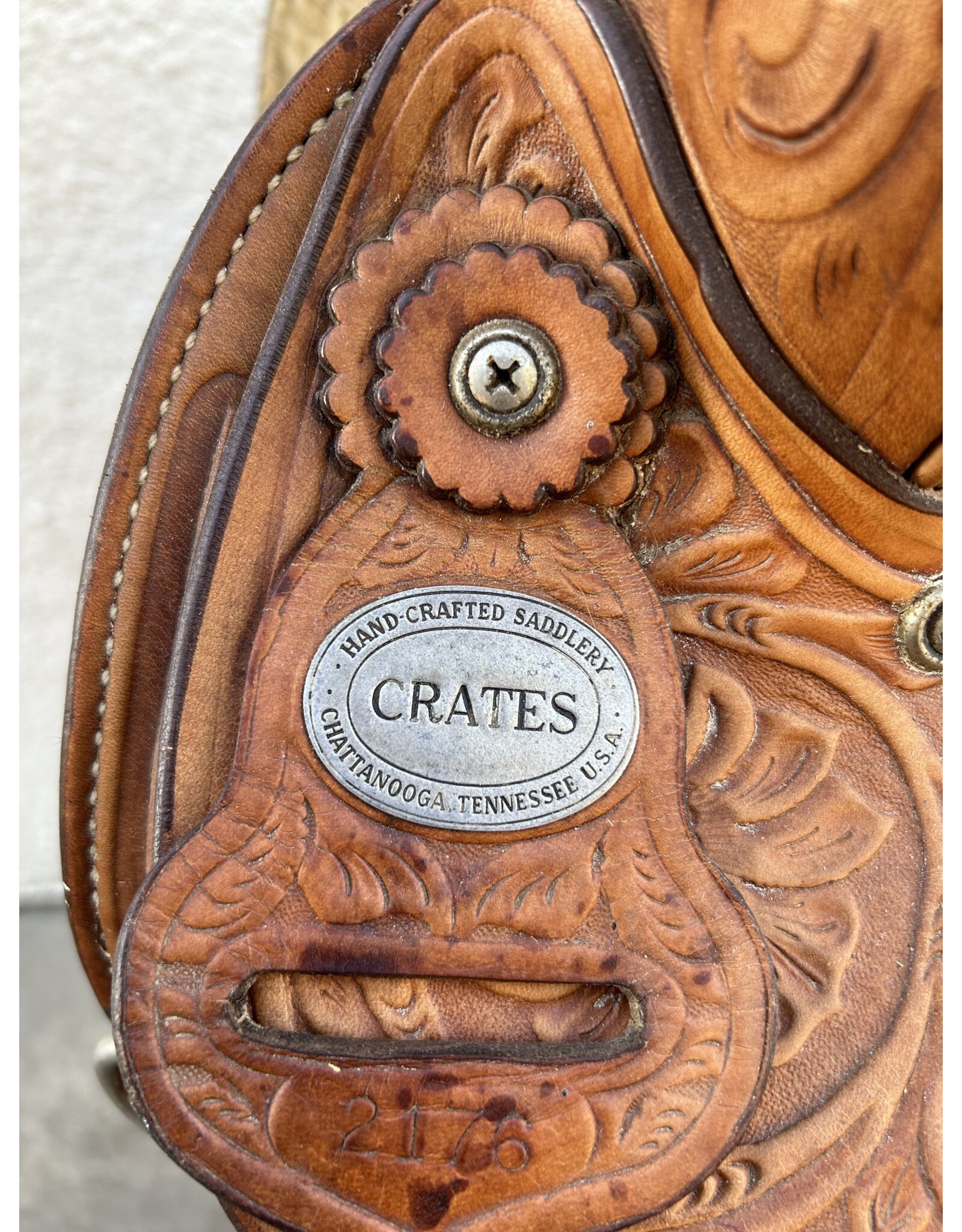 Crates Trail Saddle 16" Full Quarter Horse Bars San Diego Saddlery
