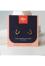 Mare Modern Goods Horseshoe Studs Gold