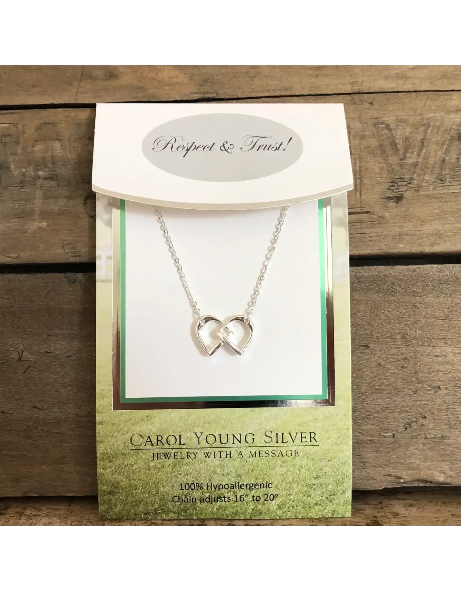 Carol Young Silver English Saddle Stirrup/Petite Necklace