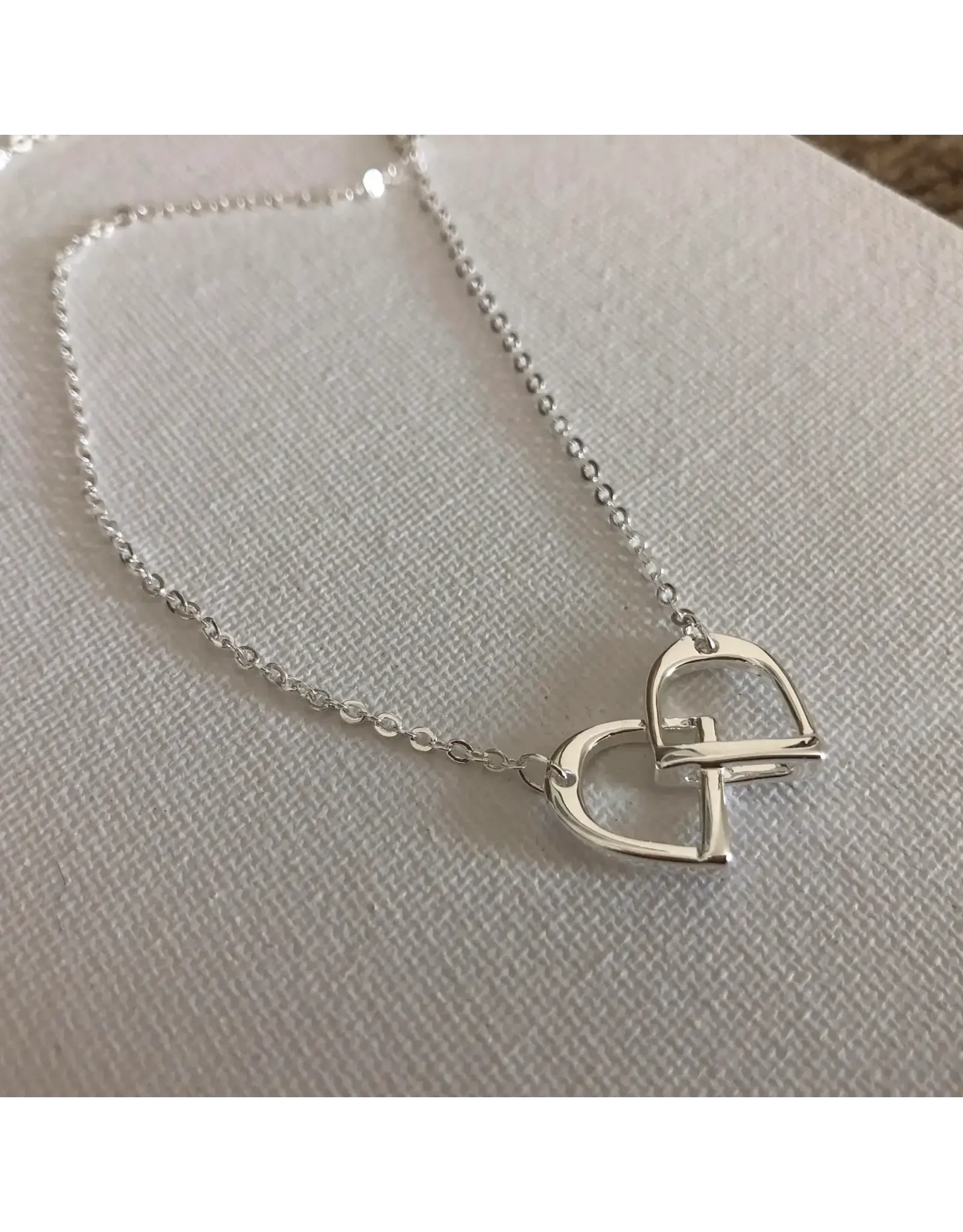 Carol Young Silver English Saddle Stirrup/Petite Necklace