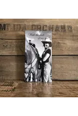 Carol Young Silver Western Saddle Stirrup Necklace W/Aqua Bead